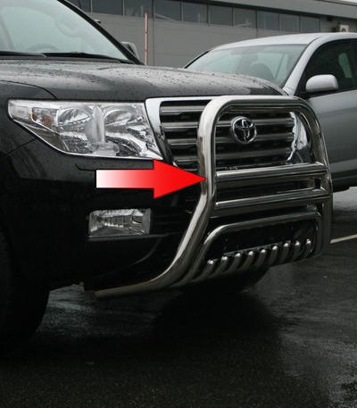 Кенгурятник Toyota Land Cruiser 200 '2007-2012 (диаметр 76 мм) Novline-Autofamily