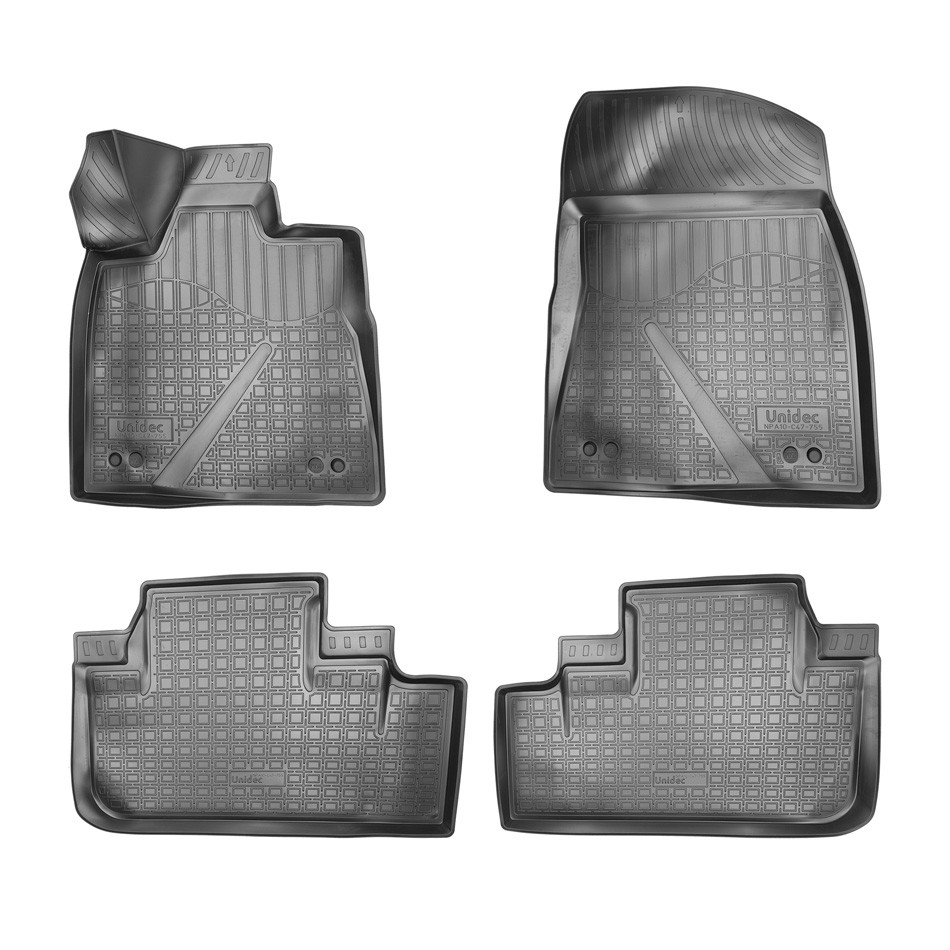 Коврики в салон Lexus RX '2015-> (3D) Norplast (черные)