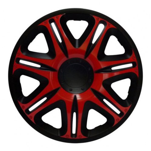 Колпаки на колеса (комплект 4 шт., модель Nascar Red&Black, размер 15 дюймов) J-Tec