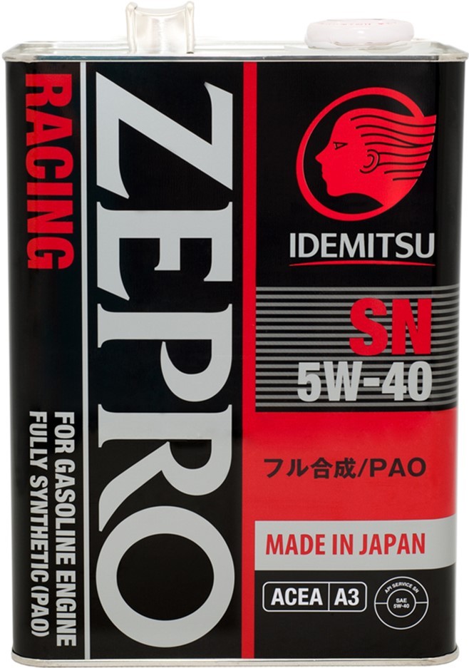 Масло моторное Idemitsu Zepro Racing SN 5W-40 4 л (4589573620090)