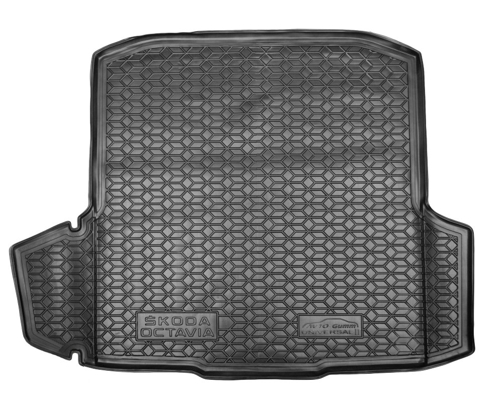 Коврик в багажник Skoda Octavia A7 '2013-2020 (универсал) Avto-Gumm (черный, полиуретановый)
