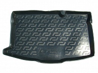 Коврик в багажник Mazda 2 '2007-2014 (хетчбек) L.Locker (черный, резиновый)