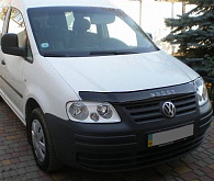 Дефлектор капота Volkswagen Caddy '2004-2010 (с логотипом) Vip Tuning