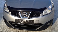 Дефлектор капота Nissan Qashqai '2009-2014 (с логотипом) EGR
